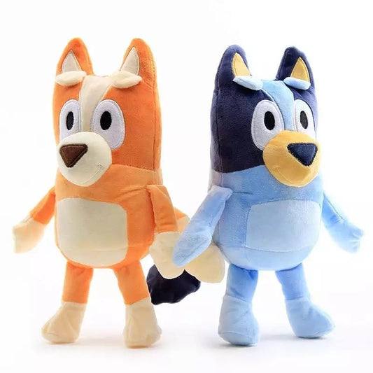 1Pair 28CM Soft The Dog Bingo Family Plush Dolls Cartoon Movie Toy Blue Bingo Stuffed Plush Toy Gifts For Kids