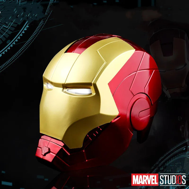 2023 Hot Marvel Avengers Iron Man Helmet Cosplay 1/1 Light Led Ironman Mask Glove PVC Action Figure Toy Kids Adult Birthday Gift