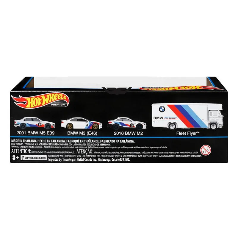 2022 Hot Wheels Premium Collector Set Assorted HCR52 BMV M Series Fleet Flyer BMV M2 M3 BMV M5 E39 BMW Garage Car Toy